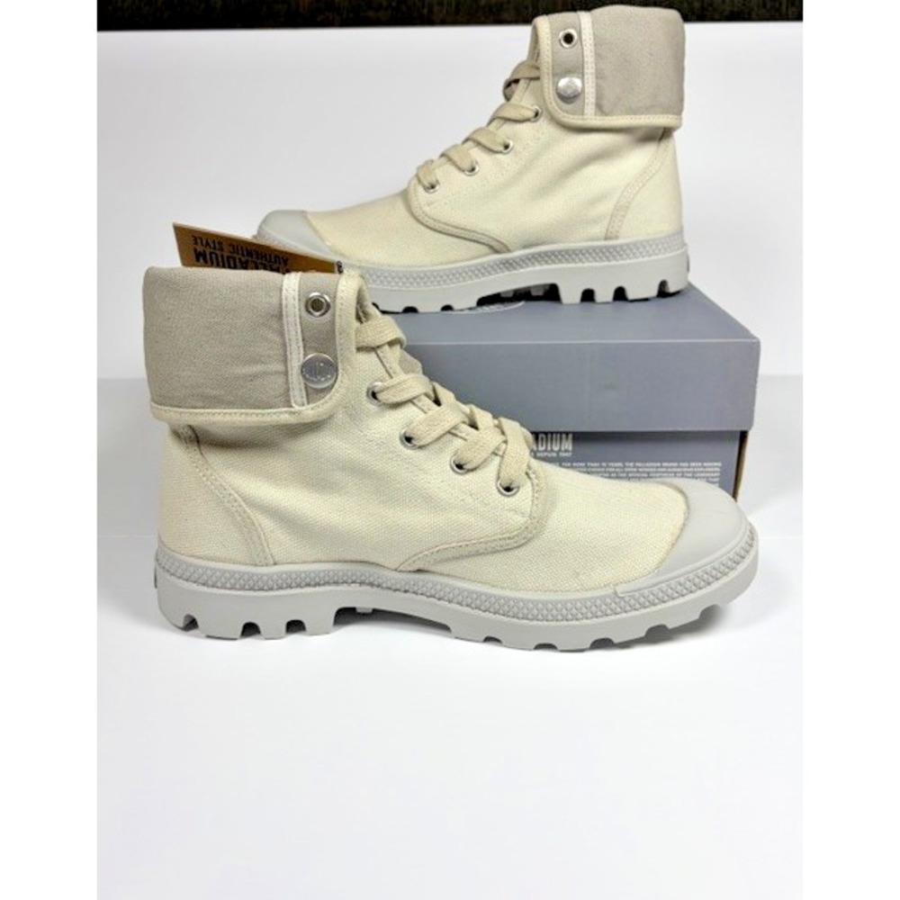 Palladium Baggy Boots Vapor Grey Canvas High Top Fold Down Men's 9 Streetwear